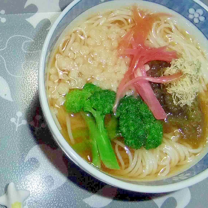 ブロッコリーととろろ昆布で温かいそうめん レシピ 作り方 By cachecache 楽天レシピ